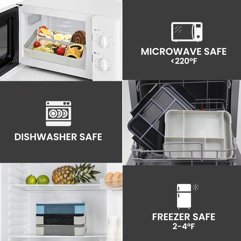 Thumbnail 3 de Bugucat Brotdose Kinder mit Fächern 1330ML