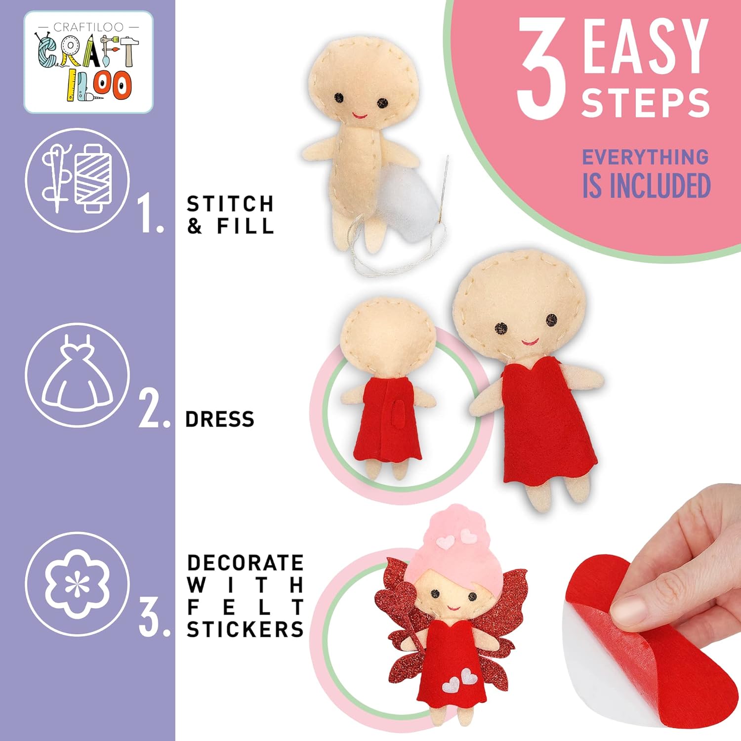 Detalle 2 de Fairy Sewing Kit for Ages 5