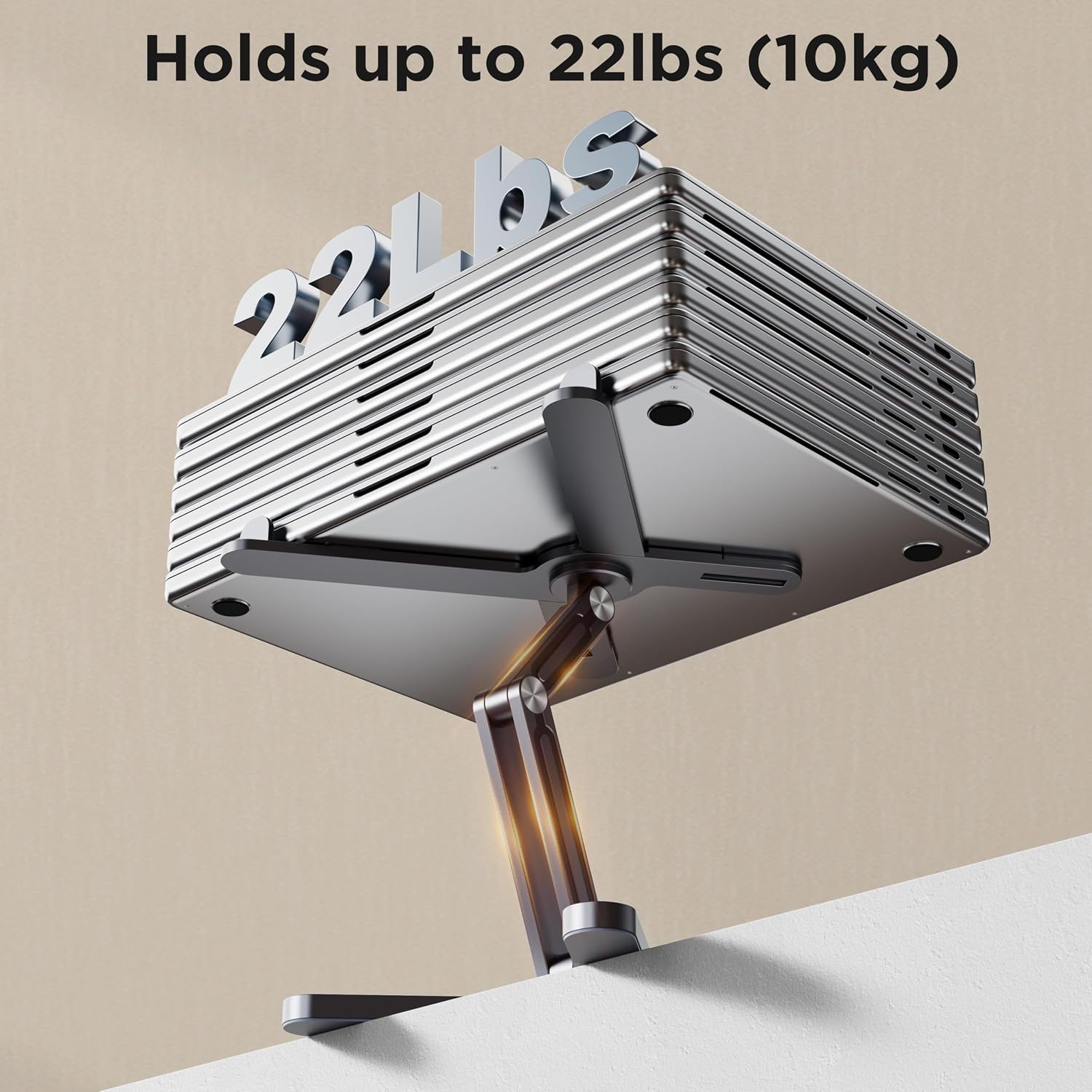 Thumbnail 6 de FoldWise X Premium Laptop Stand for Desk – 100% Aluminium, 11–18” Compatible, 360° Rotating & Adjustable