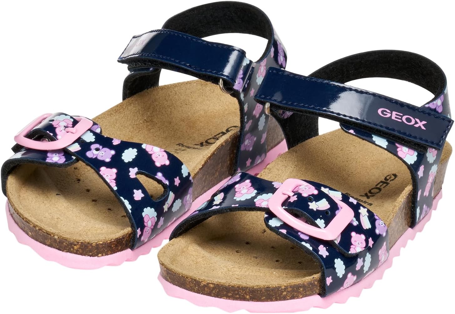 Detalle de Geox Sandali da bambina B CHALKI Girl Navy/Multicolor – comfort traspirante per l’estate della tua piccola