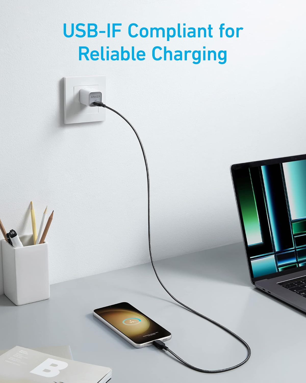 Detalle 2 de Anker 310 cable USB-C 0,9 m