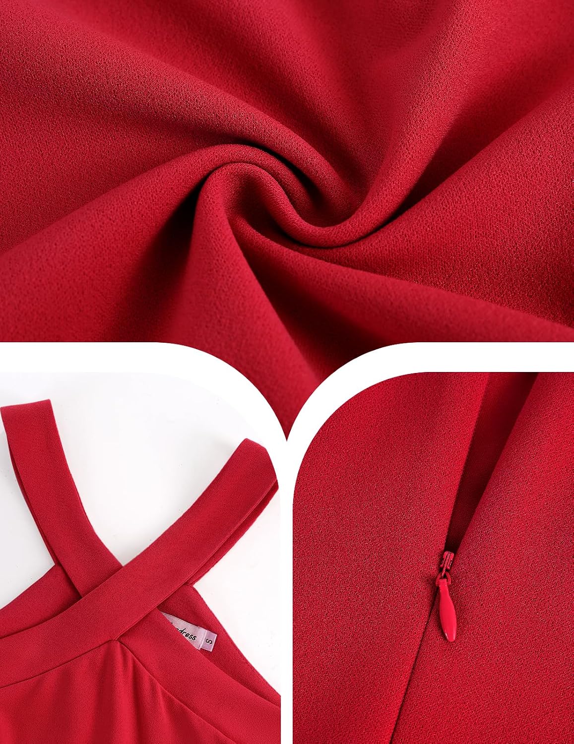Thumbnail 5 de Bbonlinedress Halter Maxi Cocktail Dress with Ruffled Hem for Weddings and Events