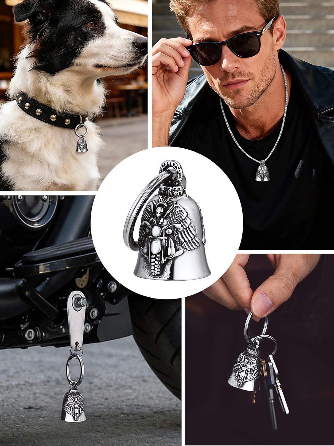 Detalle 2 de Bandmax Clochette Moto porte-bonheur 61,7 mm 🔔
