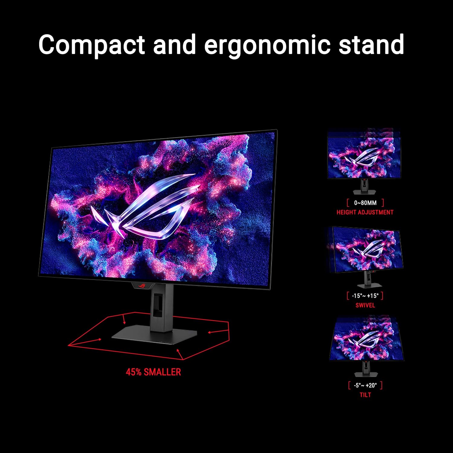 Thumbnail 5 de ASUS ROG Strix 32” 4K OLED Gaming Monitor (XG32UCWMG) with Dual Mode 4K@240Hz / FHD@480Hz