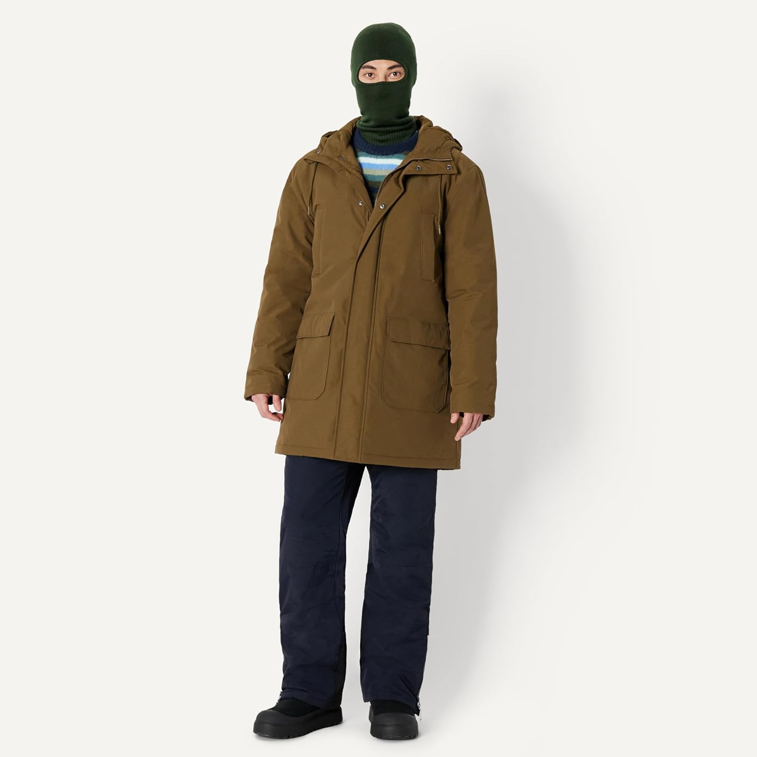 Detalle de Amazon Essentials Men’s Ski Balaclava (Balaclava Beanie/Neck Cover) for Cold Weather