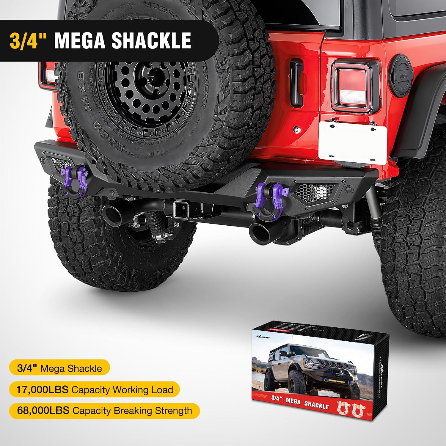Thumbnail 6 de Nilight Recovery Shackle 3/4-Inch
