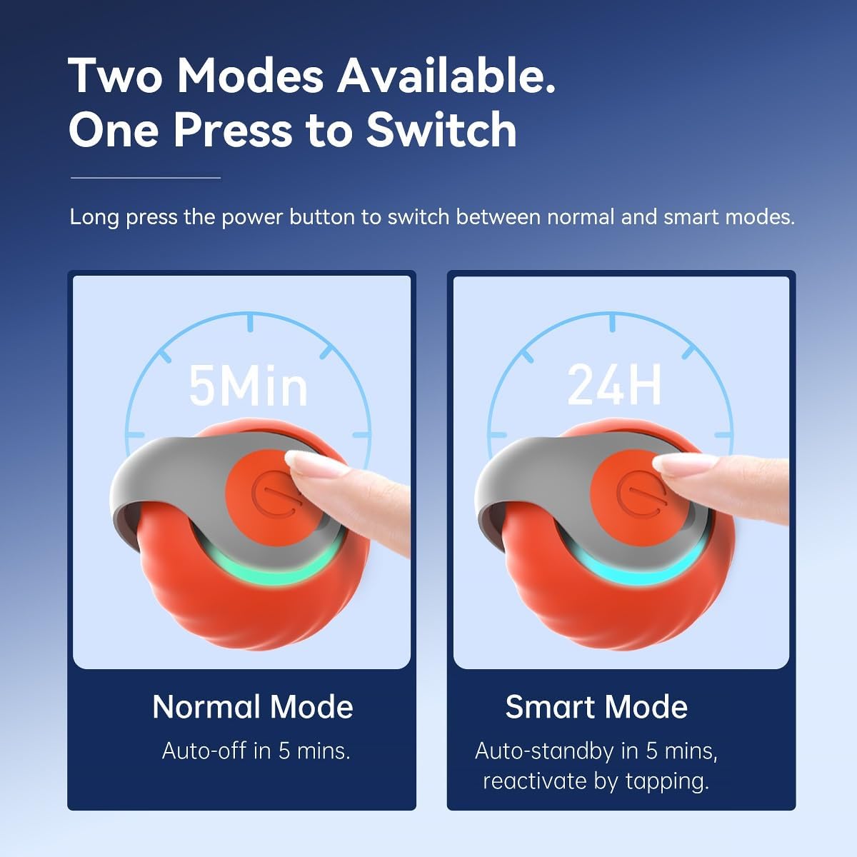 Detalle de XUNNIU Novità Palla Interattiva per Gatti e Cani: Speedy Tail 2.0, Rotazione a 360° e Code Intercambiabili