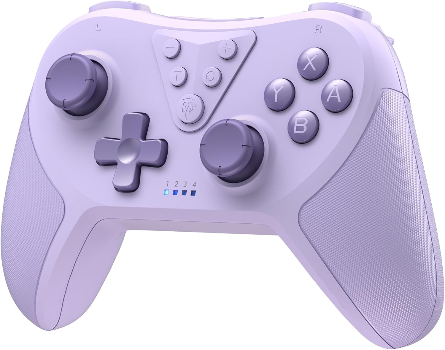 Detalle de EasySMX Controller for Switch Pro – Bluetooth Wireless, 6-Axis, 4 Programmable Back Buttons, Purple