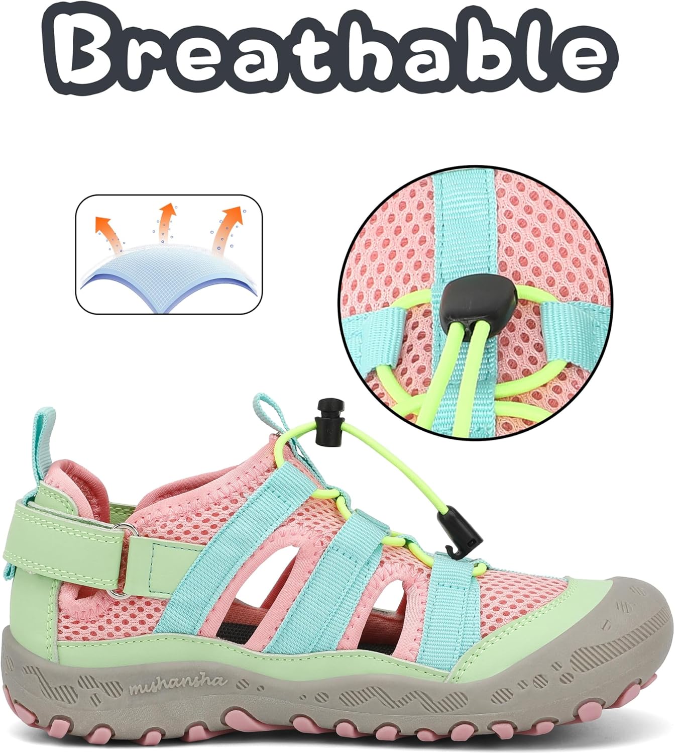 Thumbnail 2 de Mishansha Geschlossene Sandalen für Mädchen – Sommer, bequem und zuverlässig