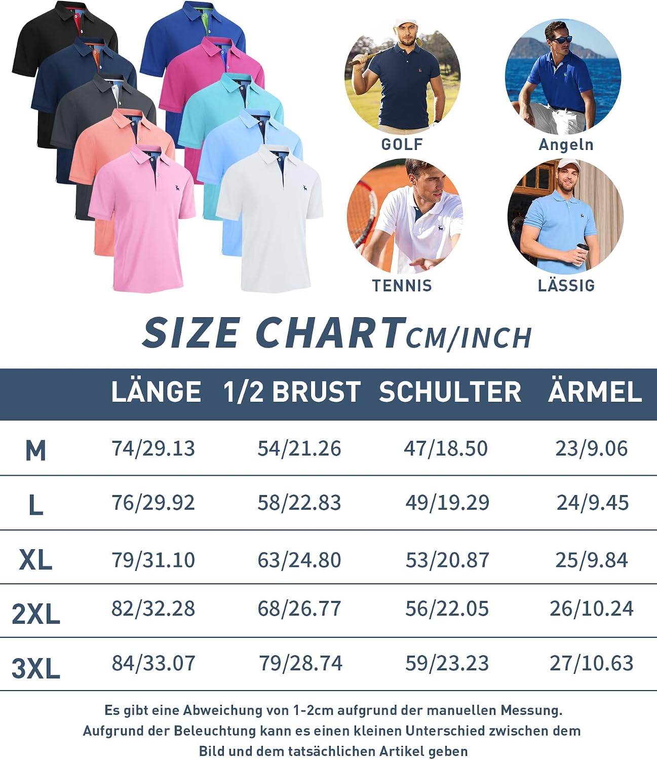 Thumbnail 6 de SwissWell Polo LĂ©ger Homme manches courtes đđđ±â