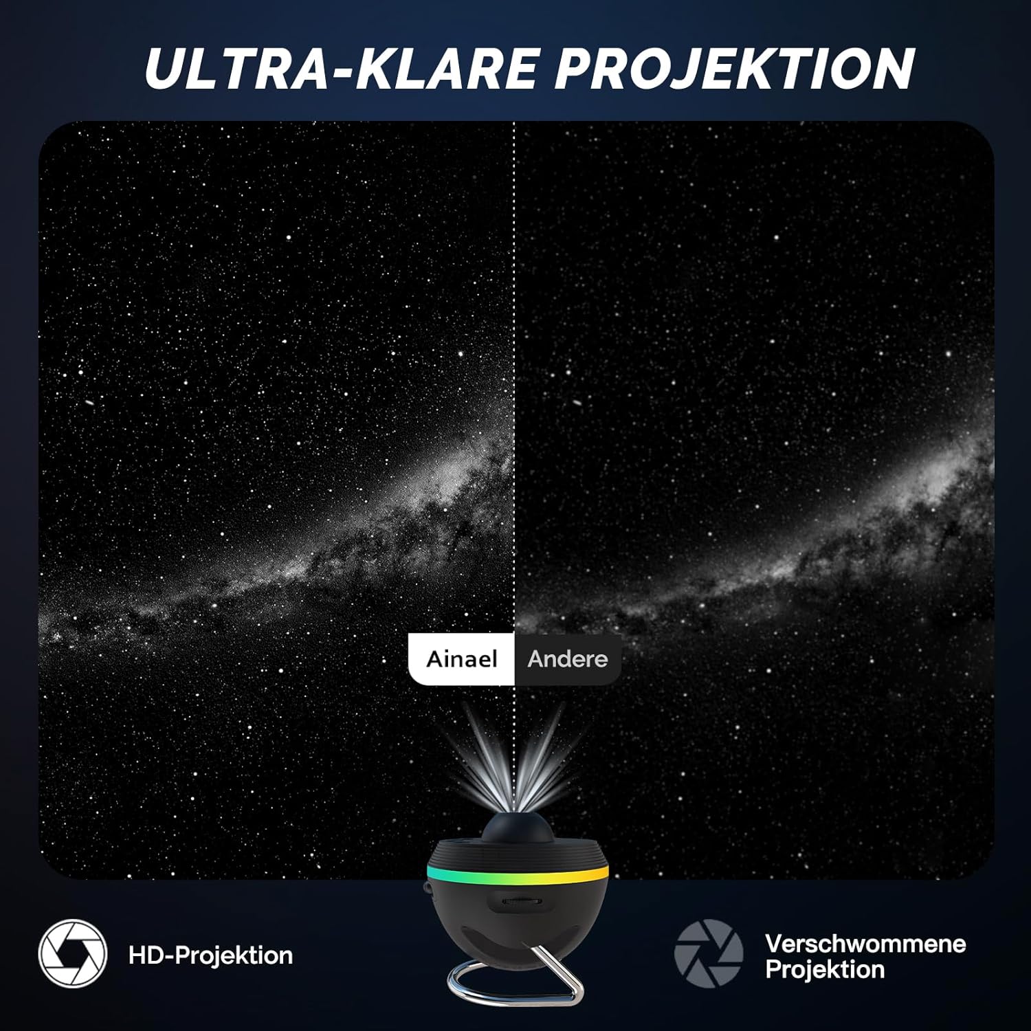 Thumbnail 1 de Ainael Sternenhimmel Projektor — Sternenprojektor für Schlafzimmer 🌌