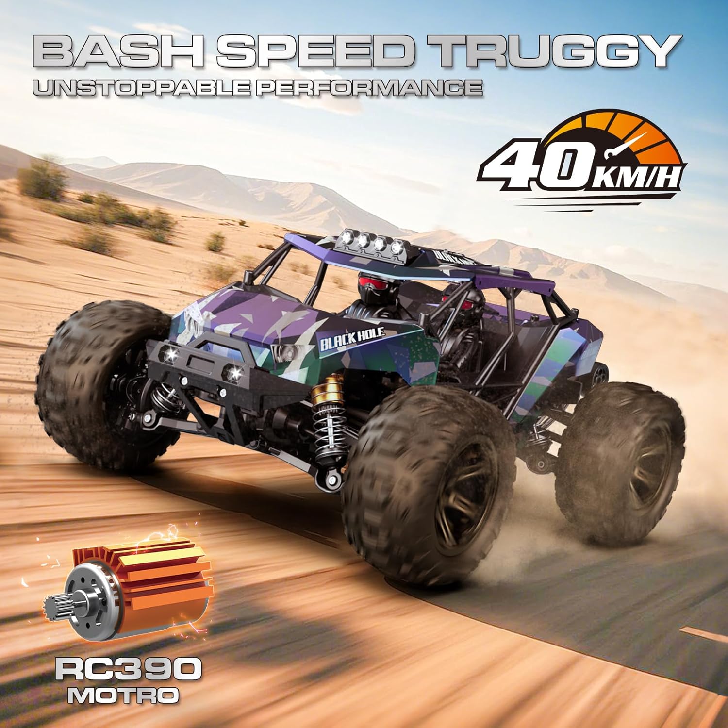 Detalle de Womaqu 1:14 macchina radiocomandata fuoristrada 4x4 40 km/h