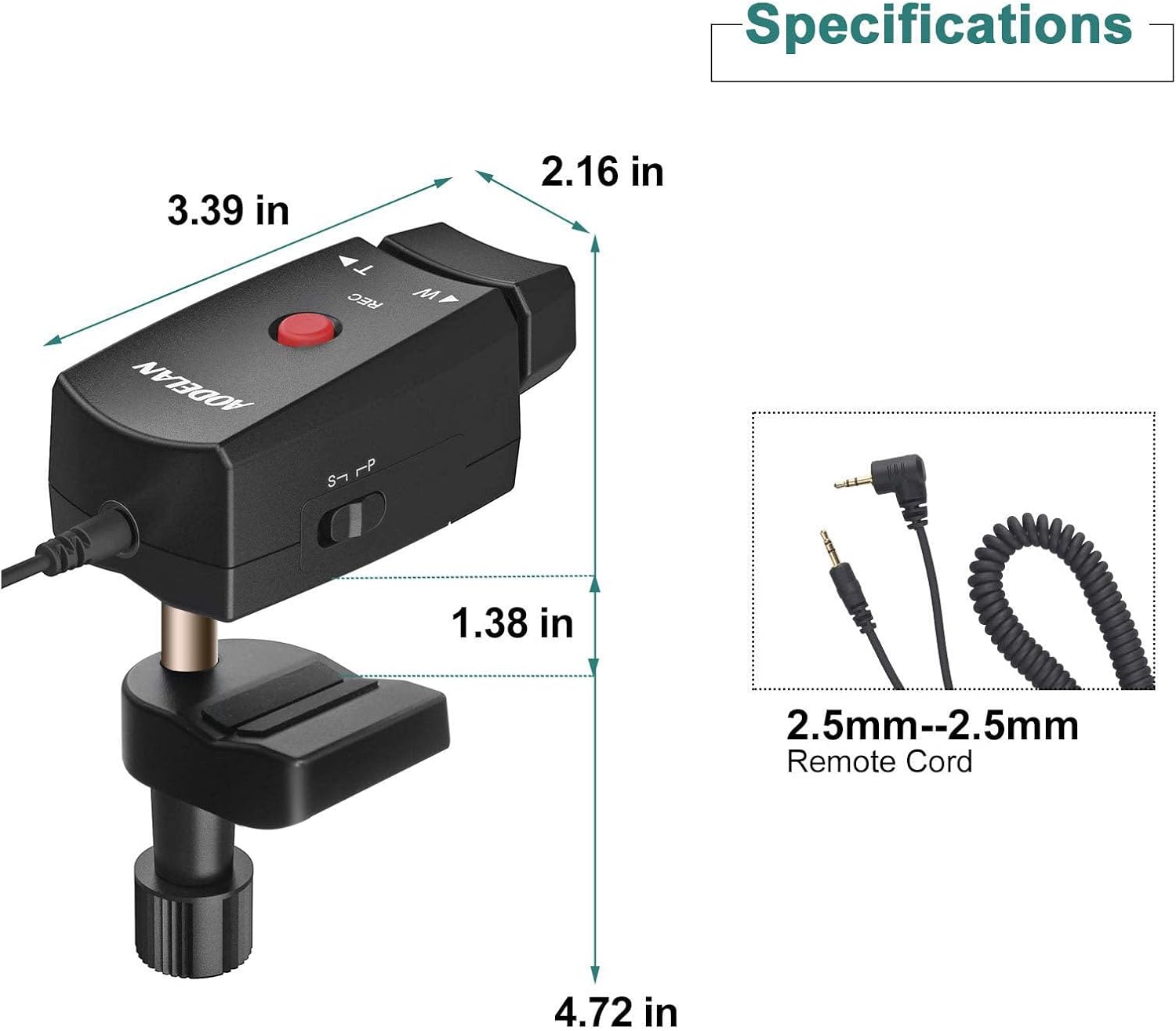 Thumbnail 5 de AODELAN Lanc Zoom-Controller 2,5 mm