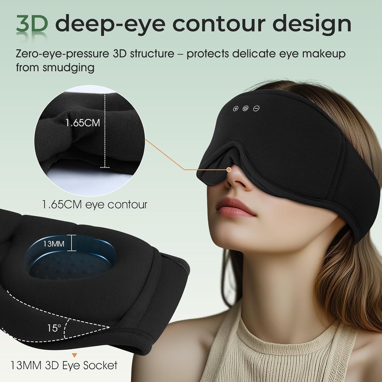 Thumbnail 3 de MUSICOZY Bambus-Baumwolle Schlafmaske Bluetooth 14h