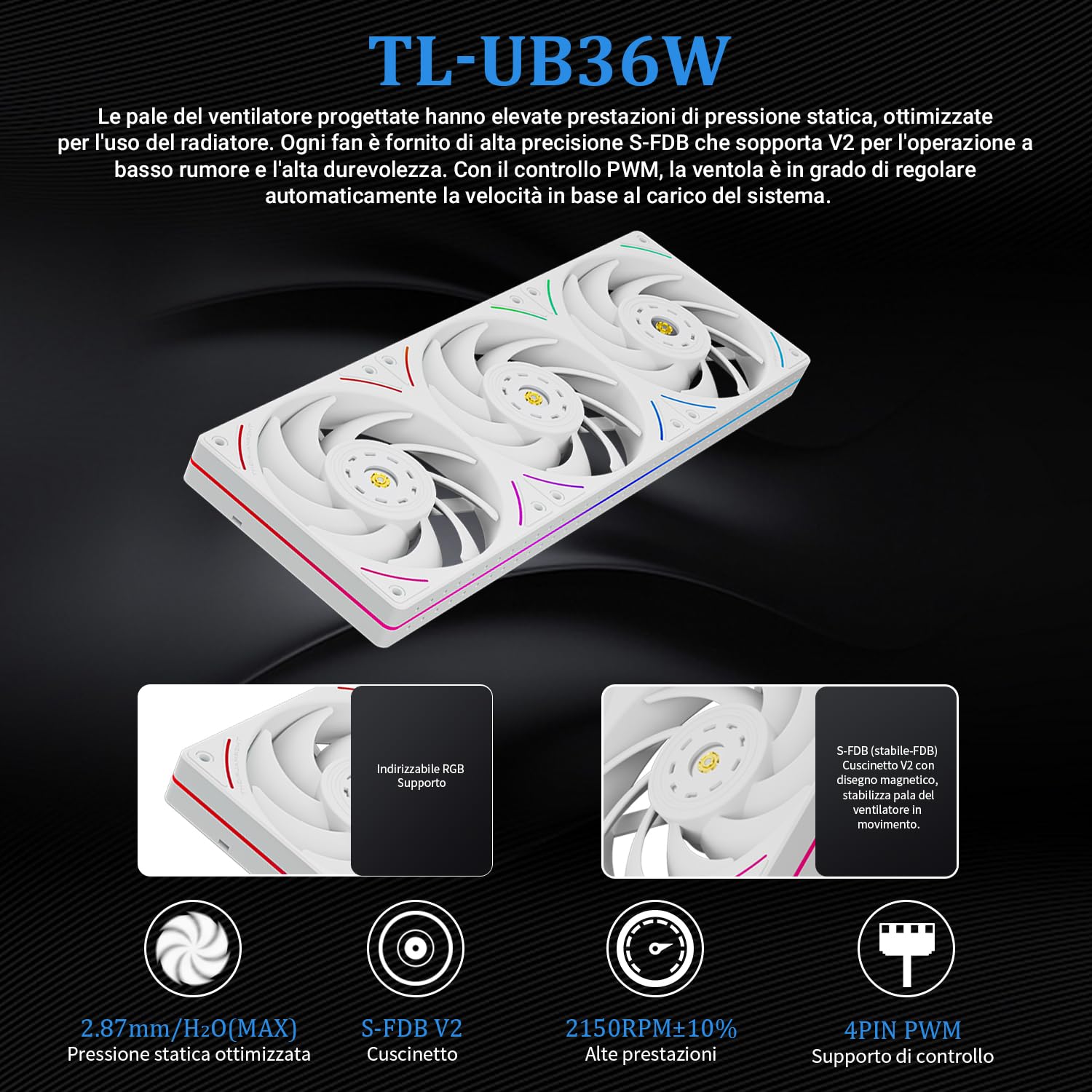 Detalle 2 de TR -Wonder Vision 360 raffreddamento ad acqua CPU