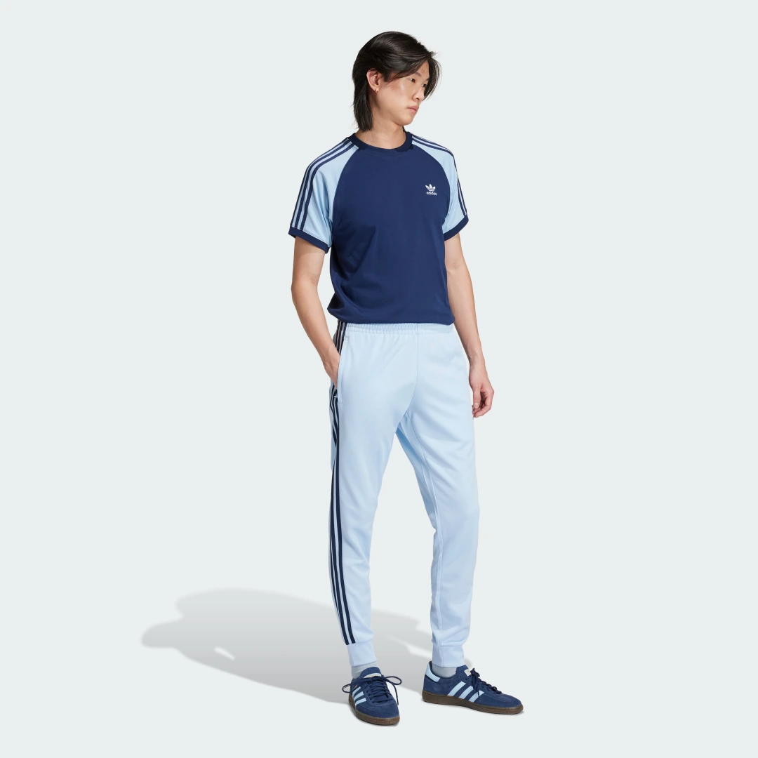 Thumbnail 2 de Camiseta Colourblocked 3 bandas Adidas — azul
