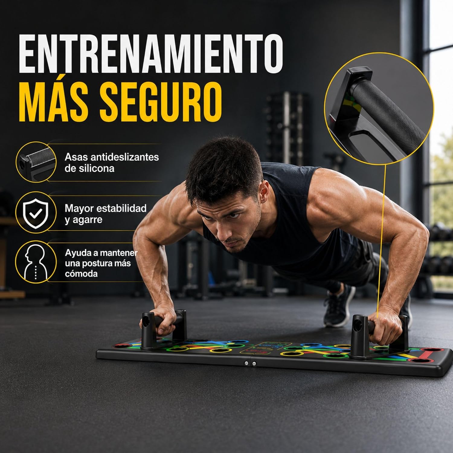 Thumbnail 6 de MAGIC SELECT 14-in-1 push-up-board met kleurcodes en antislip handgrepen