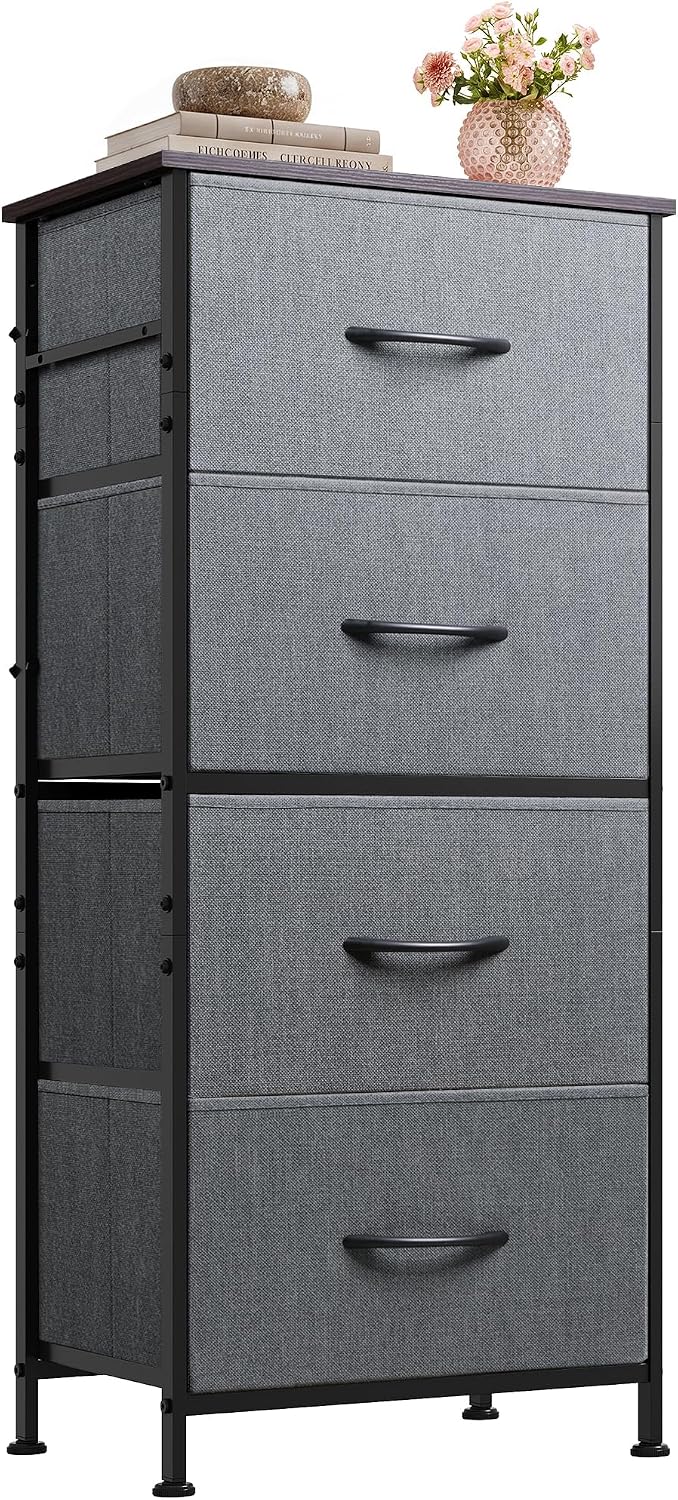 Detalle de WLIVE dresser with 4 drawers storage tower