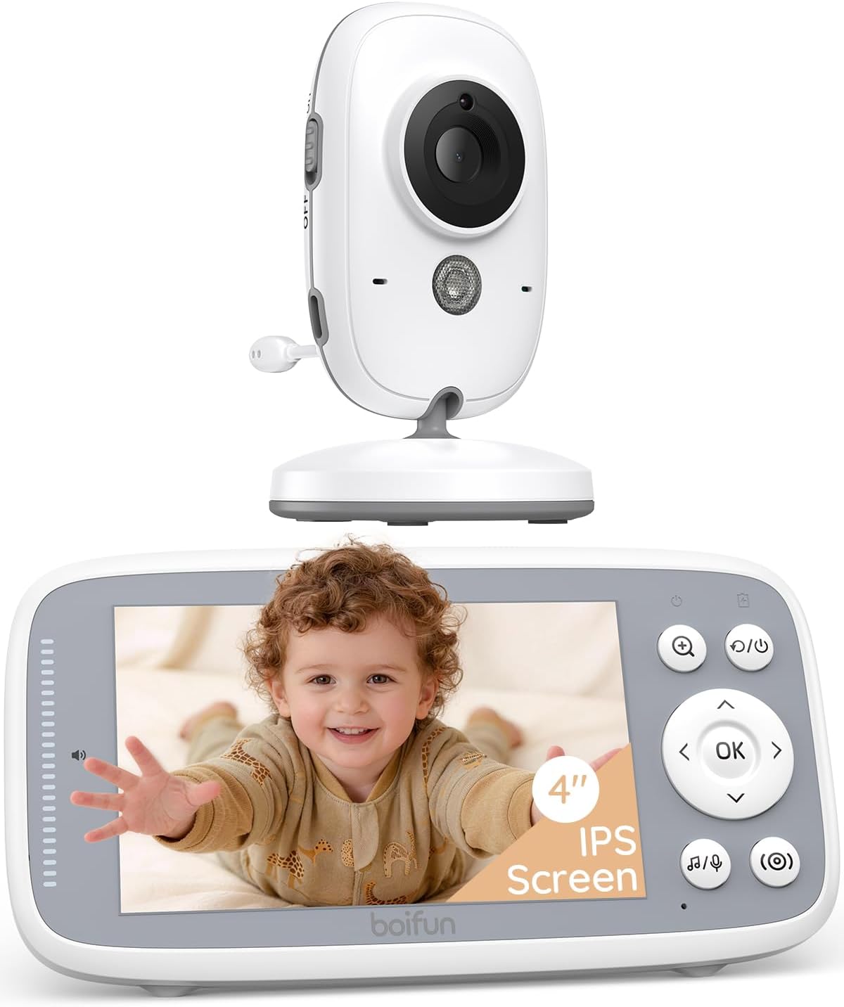 Detalle de BOIFUN Baby Monitor 4" 720P screen