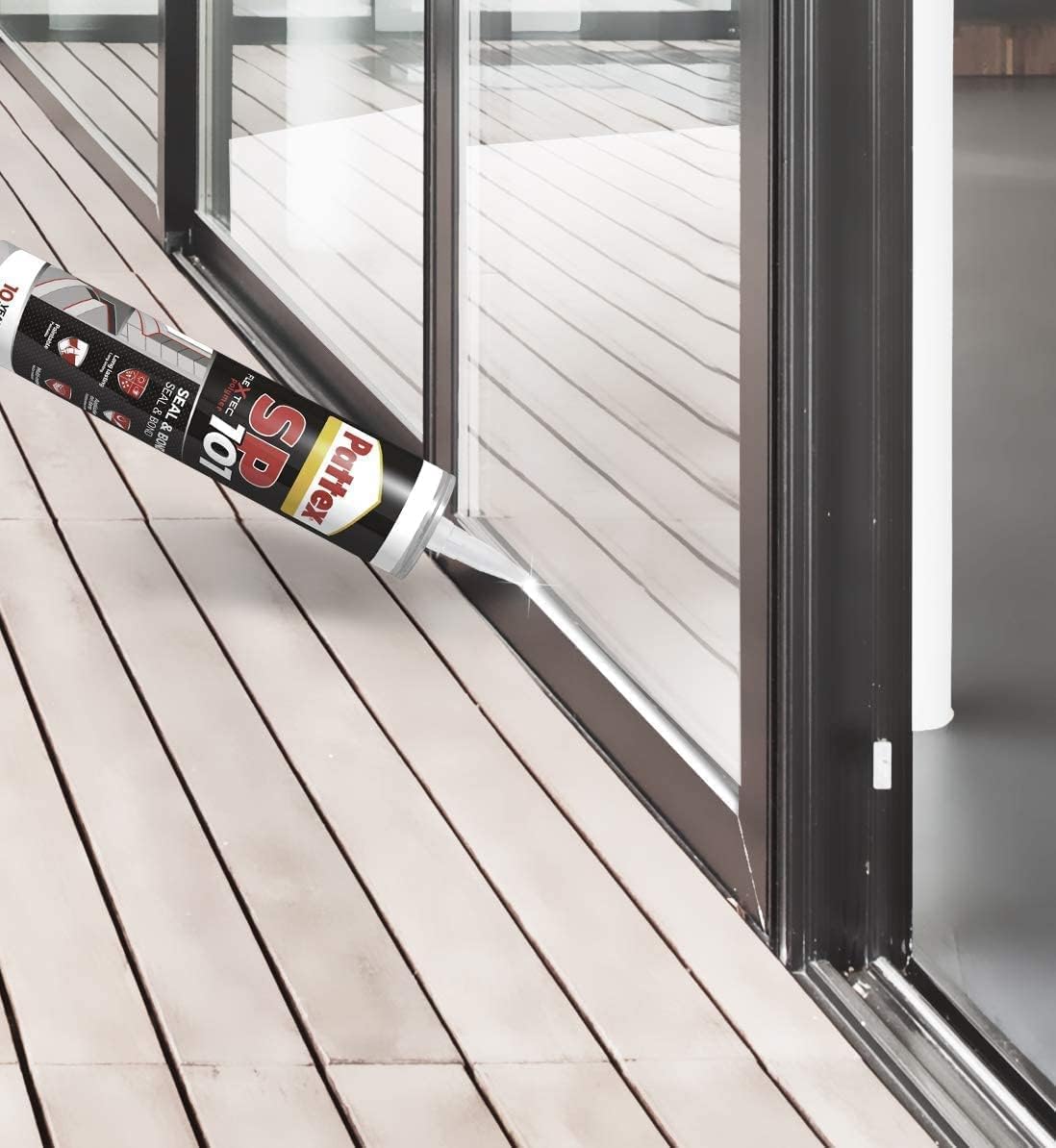 Thumbnail 1 de Pattex SP10 sigillante liquido multimateriale, 280 ml – sigilla e incolla interno/esterno (Flextec, nero)