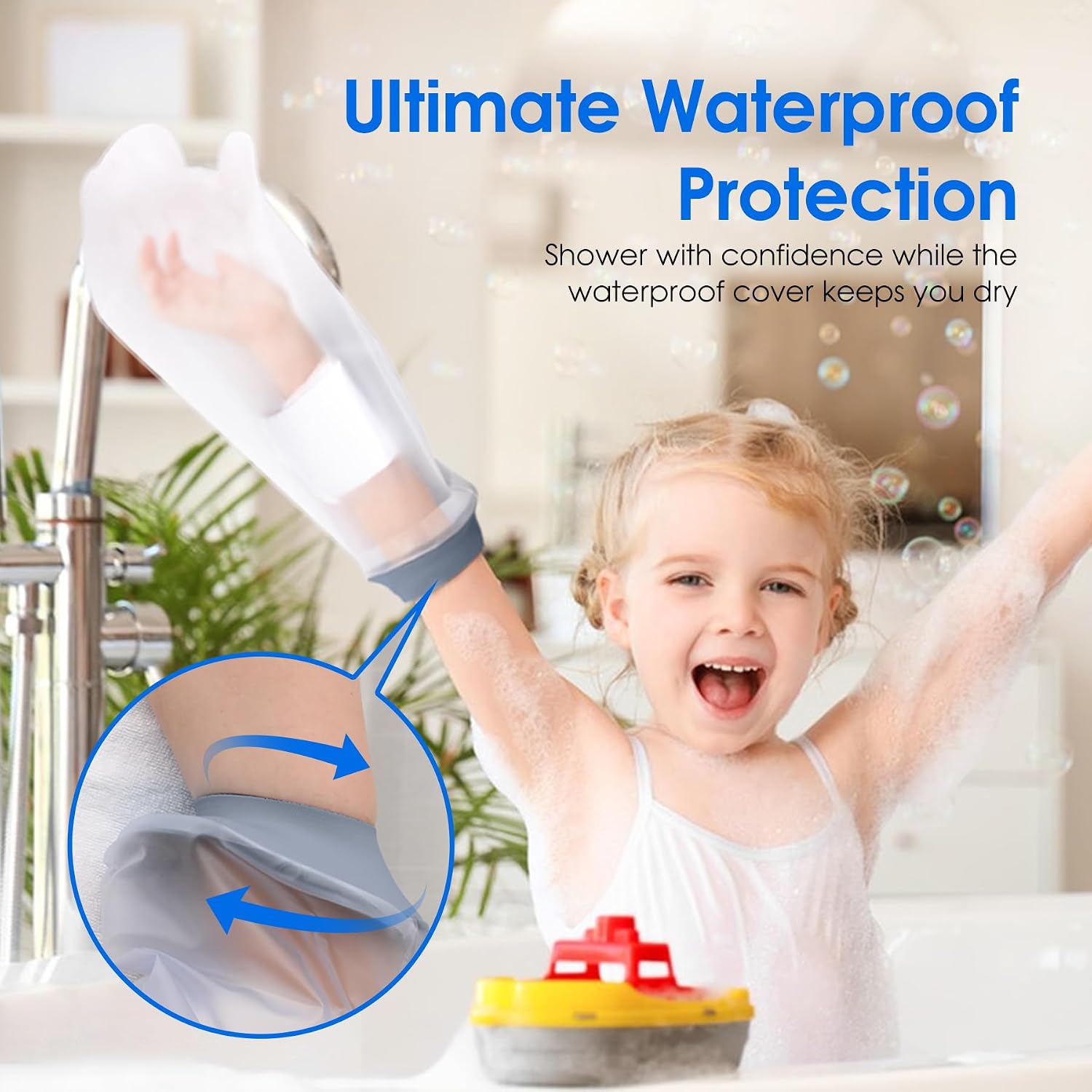 Thumbnail 6 de COMFYTHERA B-Short Arm-S Waterproof Cast Cover, Reusable Adult Shower Protector