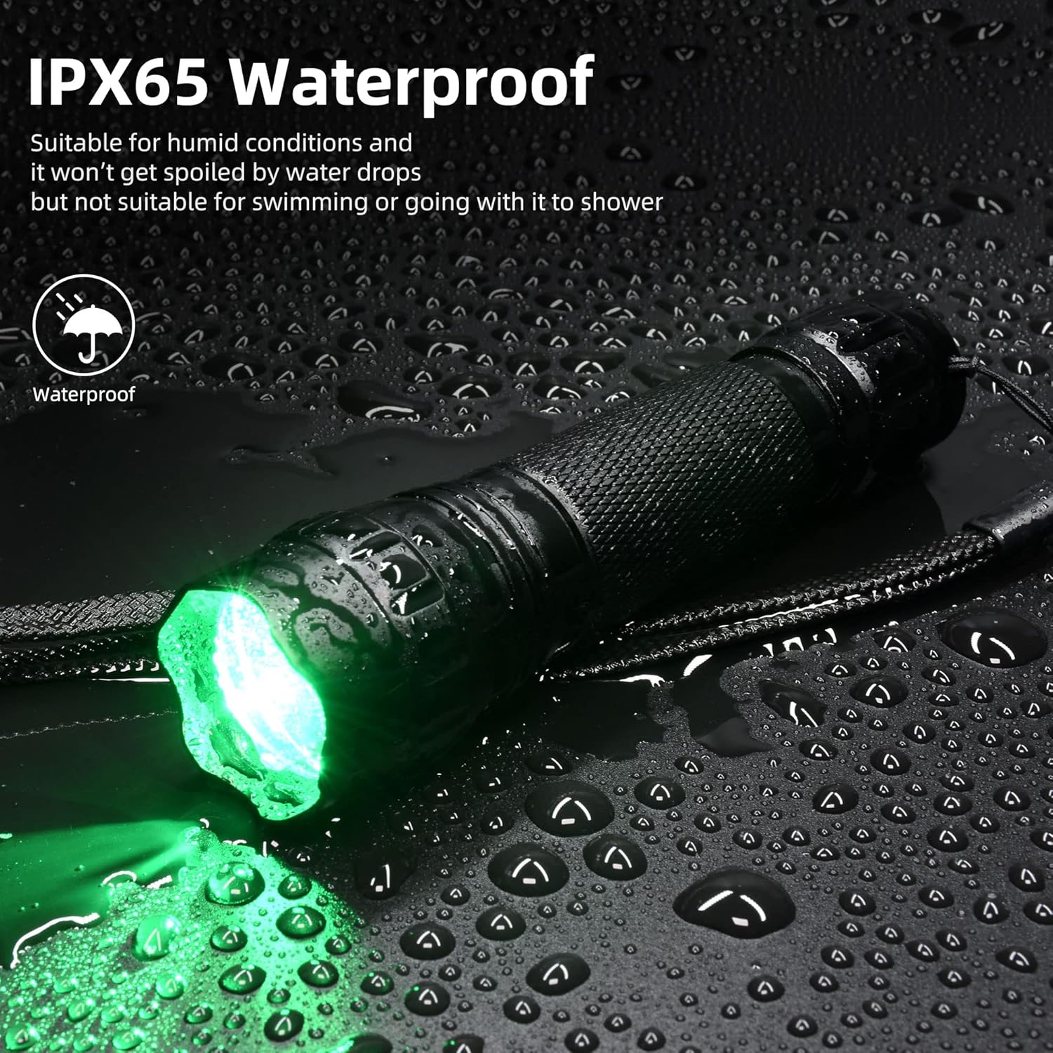 Thumbnail 4 de Darkbeam Torcia LED Verde USB ricaricabile: compagnia affidabile per caccia notturna, astronomia e emergenze
