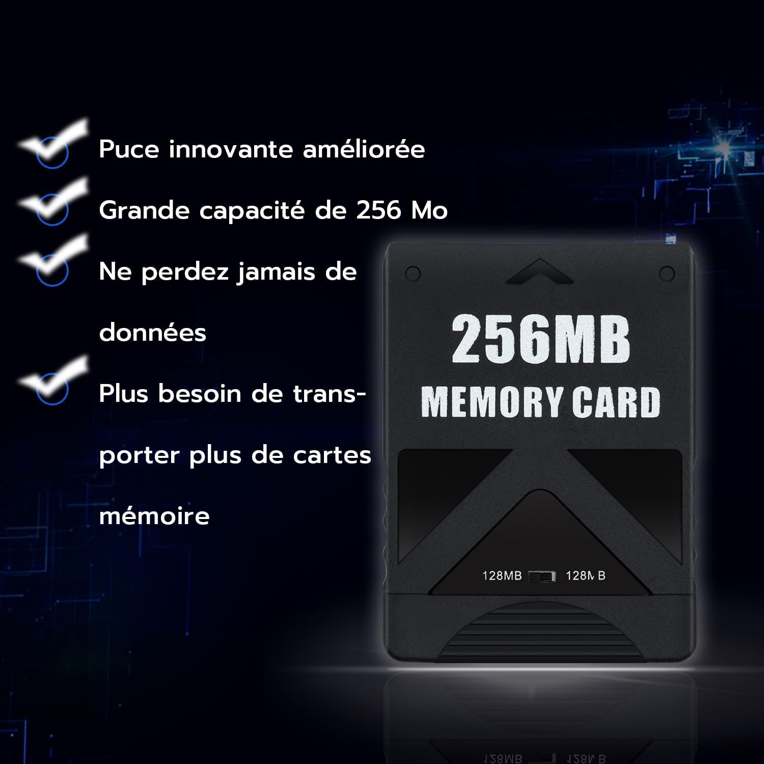 Thumbnail 5 de Mcbazel Carte mémoire PS2 256 Mo
