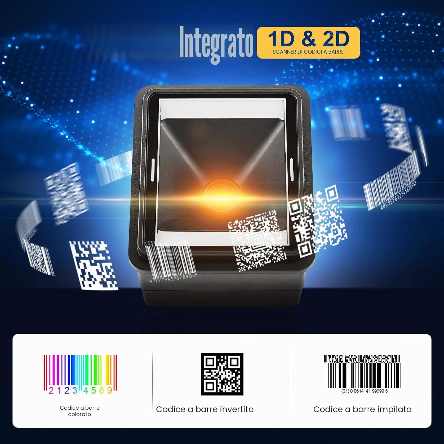 Detalle 2 de NETUM NT-EM61: Modulo Scanner Codici a Barre Integrato per Industrie, USB HID/COM