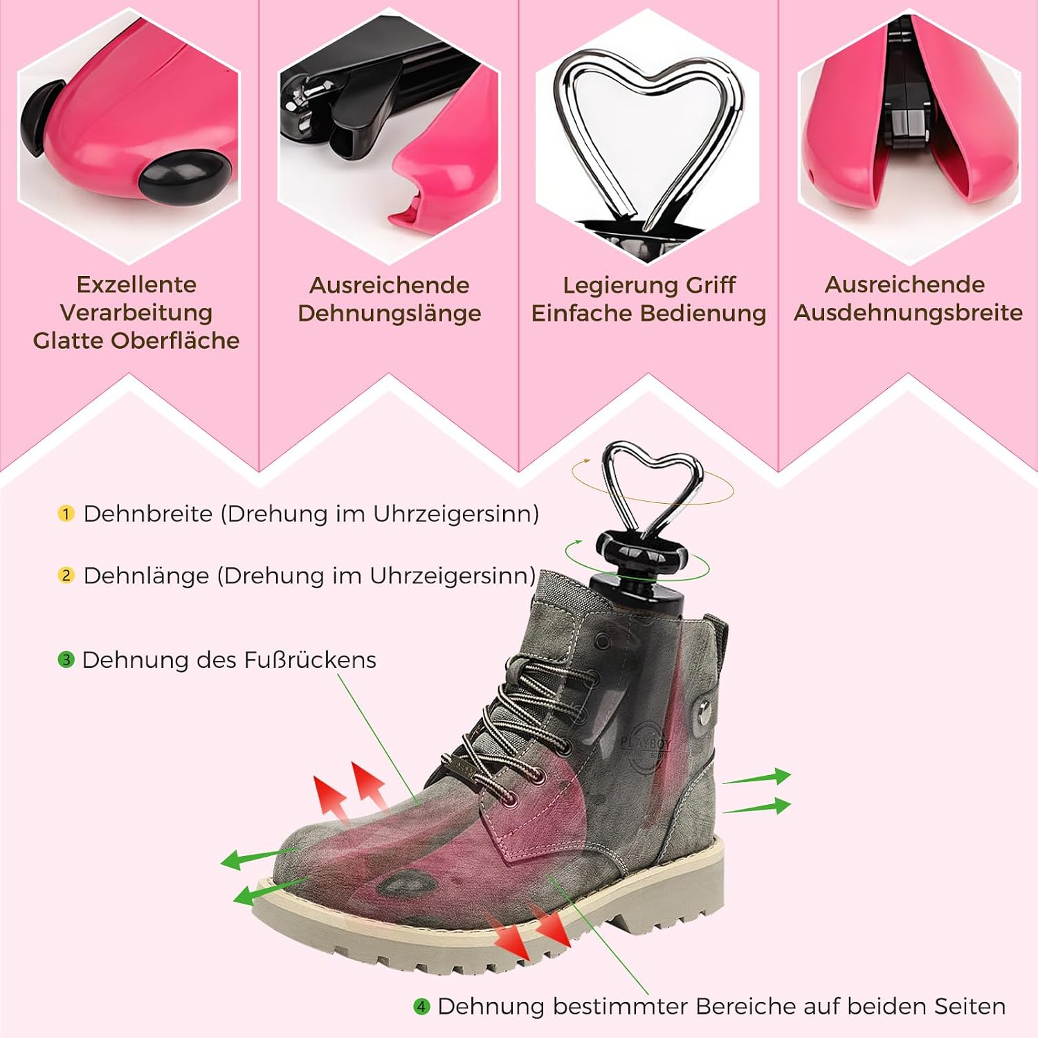 Detalle 2 de VerTrinix Schuhspanner 2er Set 36–48 👞