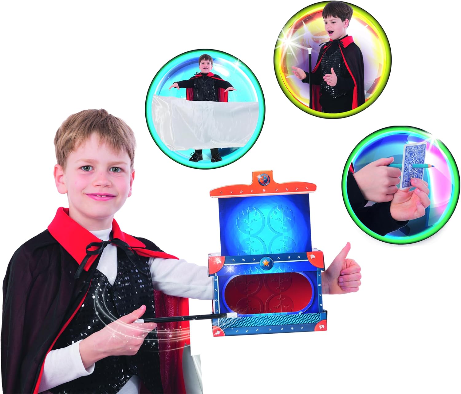 Detalle de Clementoni Le Caisson Magique – Coffret de Magie pour enfants dès 7 ans