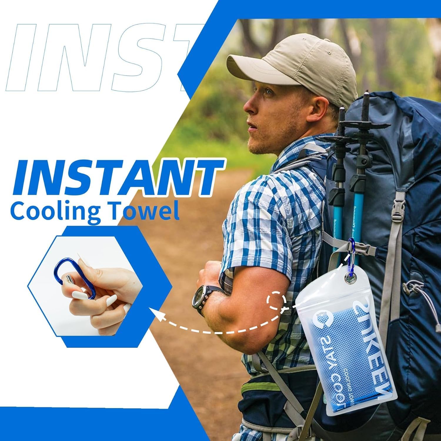 Thumbnail 6 de Sukeen Cooling Towel Pack: Instant Ice Cool Down Towels for Neck & Face