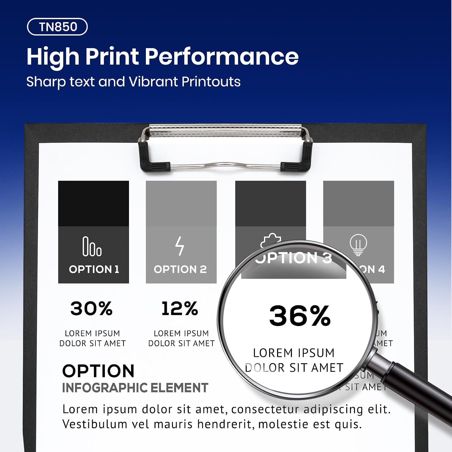Thumbnail 3 de Topcolor Black Toner Cartridge TN850