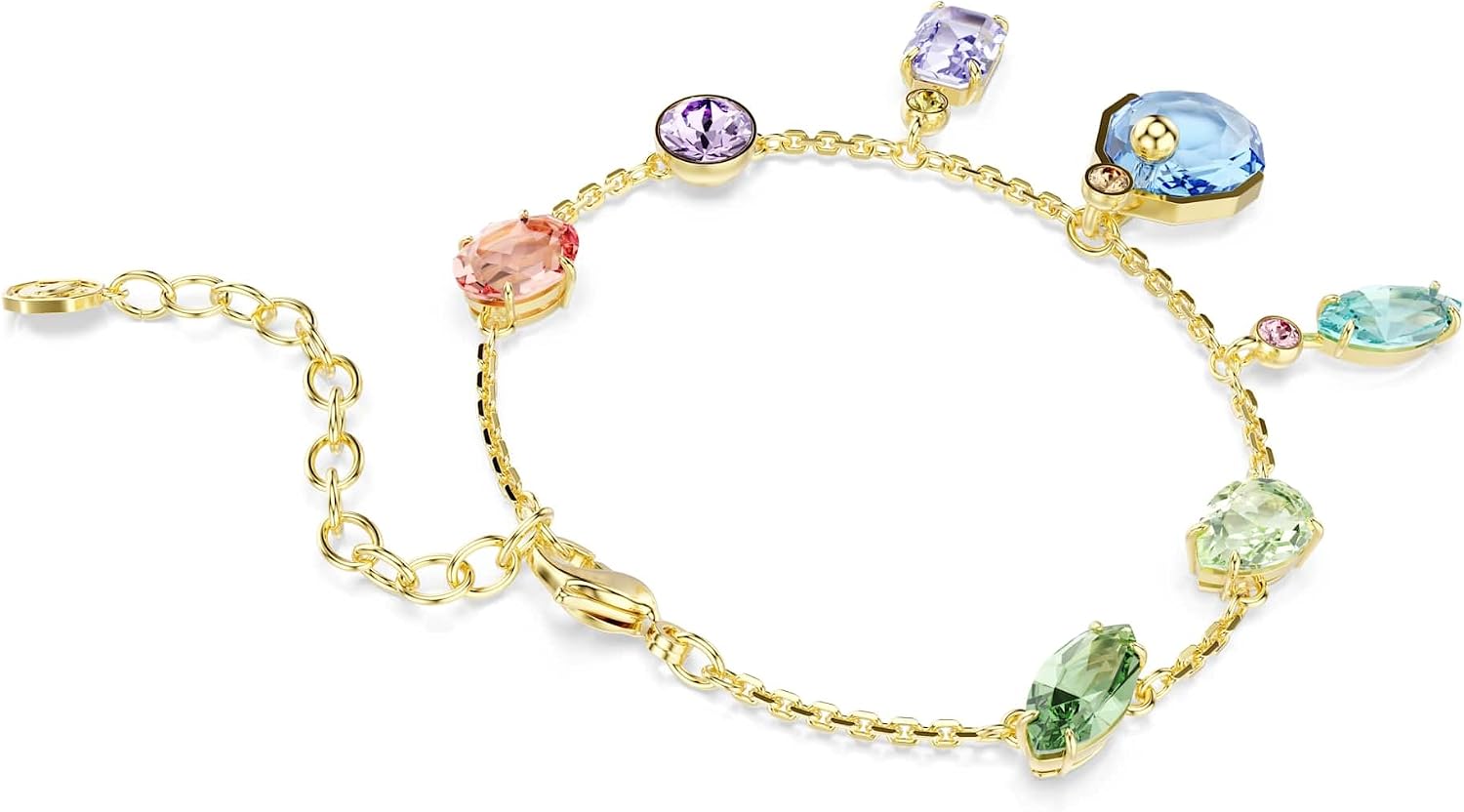 Detalle de Swarovski Bracelet Gema – Multicolore, plaqué or, tailles variées