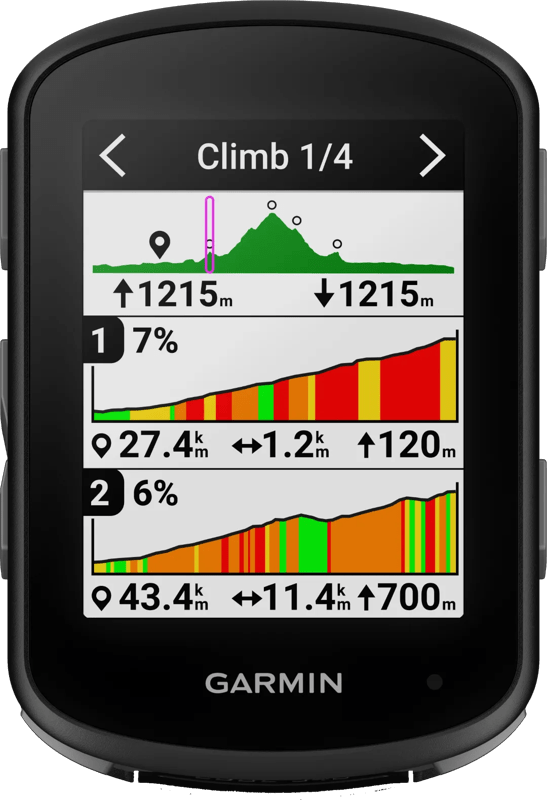 Detalle de Garmin Edge 540: Fahrradnavigation mit Trainingsdaten, VO2max & Unfallerkennung