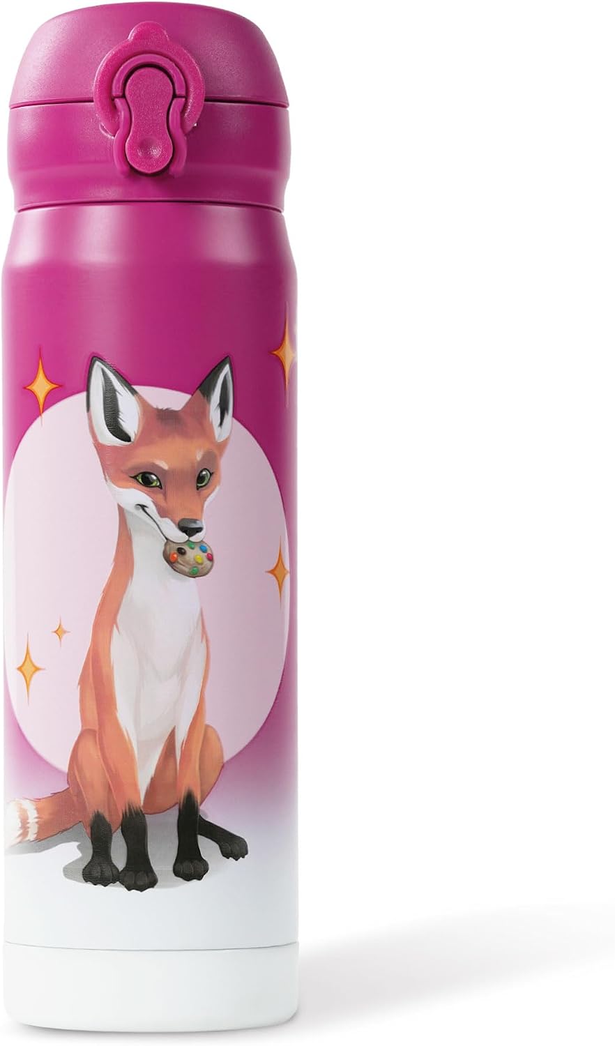 Thumbnail 6 de AWAVE La Scuola degli Animali Magici Borraccia 400 ml con Cannuccia – Blu Juri, rPET, Senza BPA