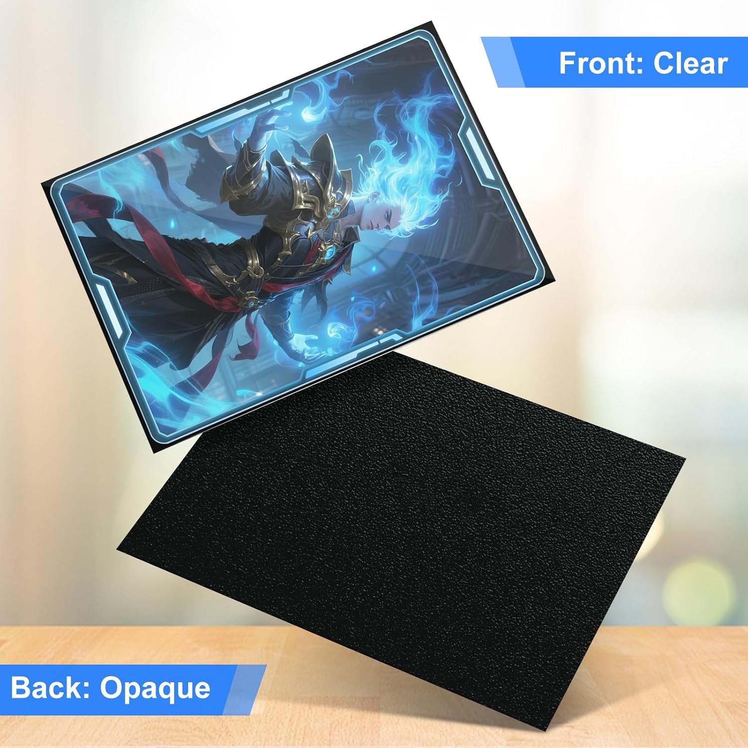 Thumbnail 2 de Black Card Sleeves Fit for MTG – 300 Pack Perfect Fit Standard Card Sleeves for Trading Cards