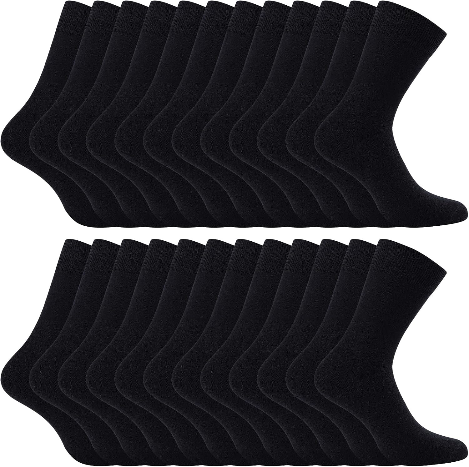 Detalle de Fullluwaa Baumwollsocken 12 Paar Schwarz