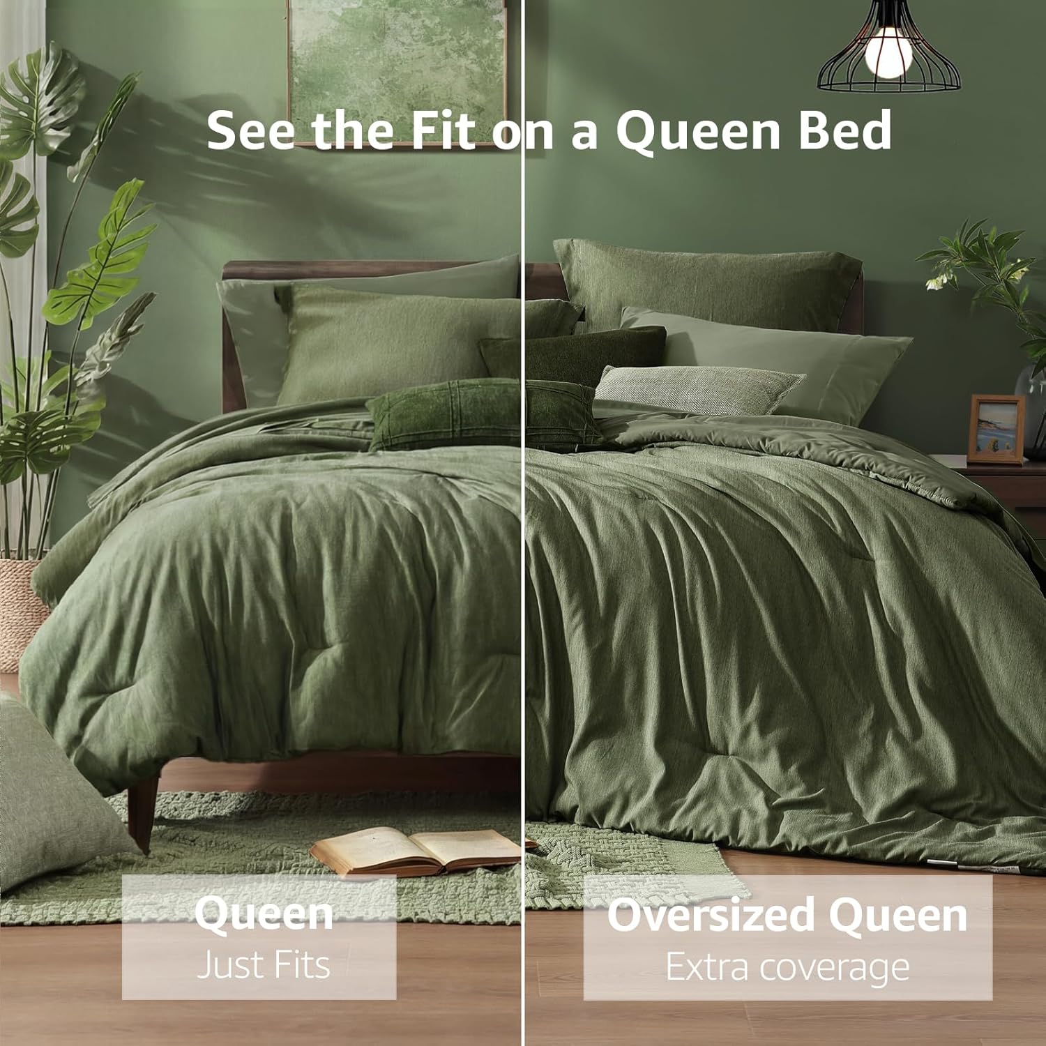 Detalle de Monbix Queen Comforter Set 90x90