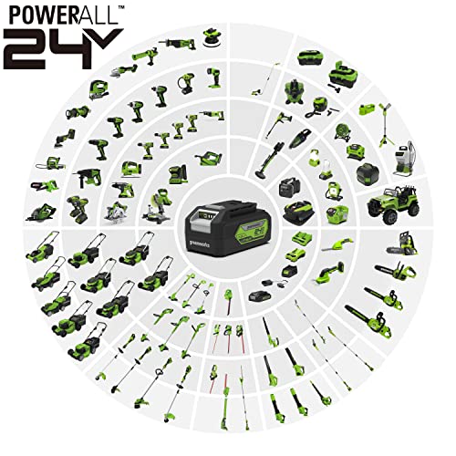 Thumbnail 8 de Greenworks GD24HT61K2 Cortasetos 24V, 61 cm
