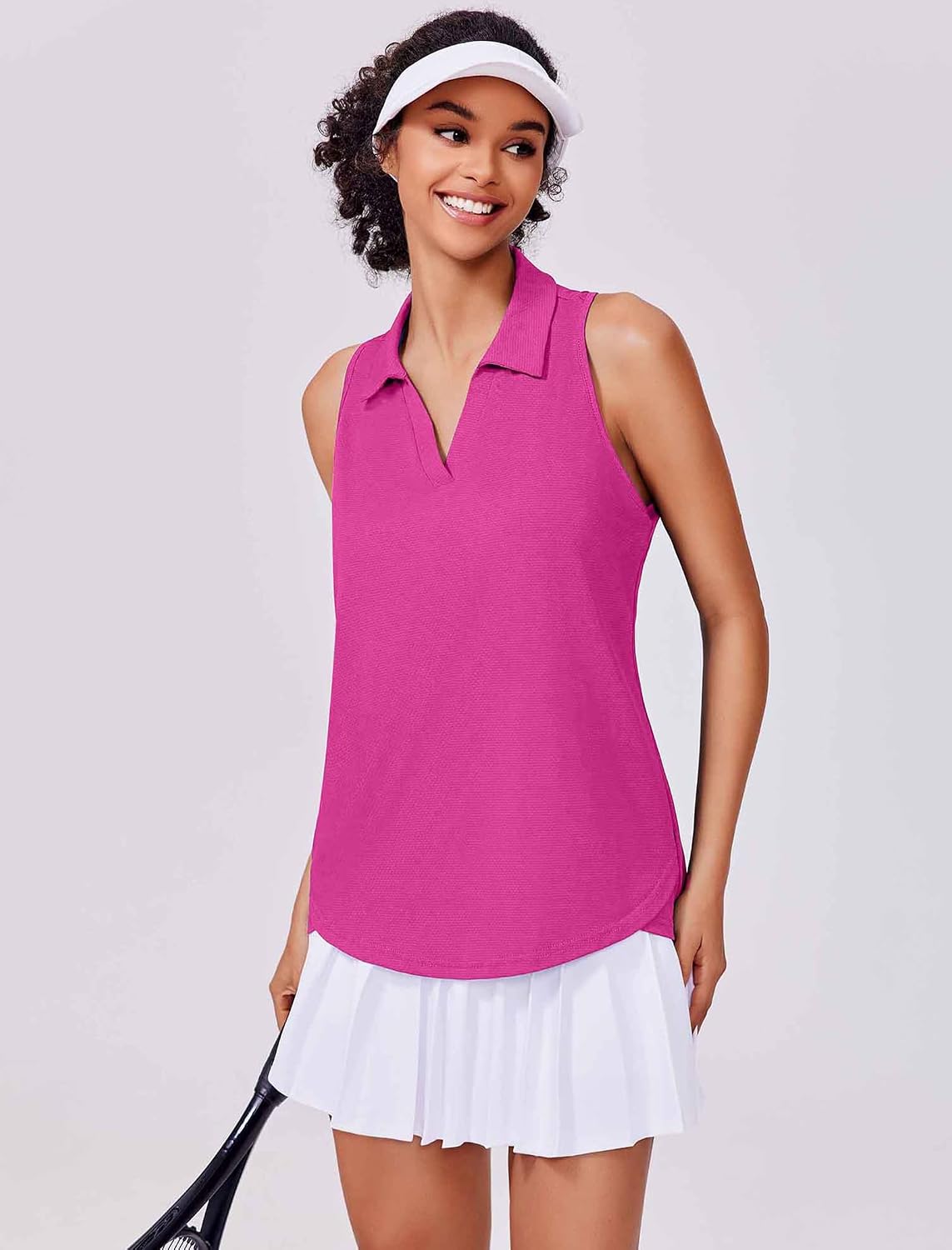 Thumbnail 4 de PINSPARK Women's UPF 50+ Sleeveless Collared Golf Shirt with Quick-Dry Tech