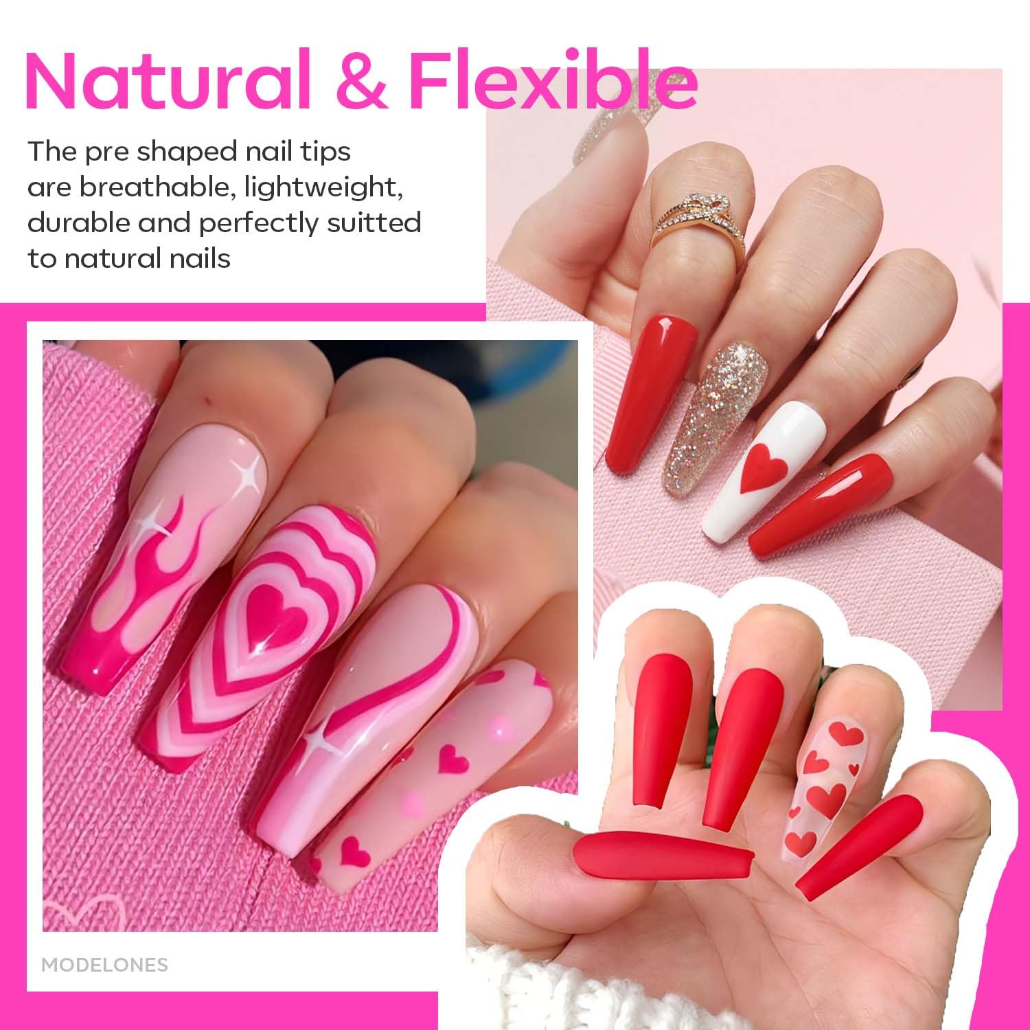 Detalle 2 de modelones X Nail Gel Kit 500pcs ๐