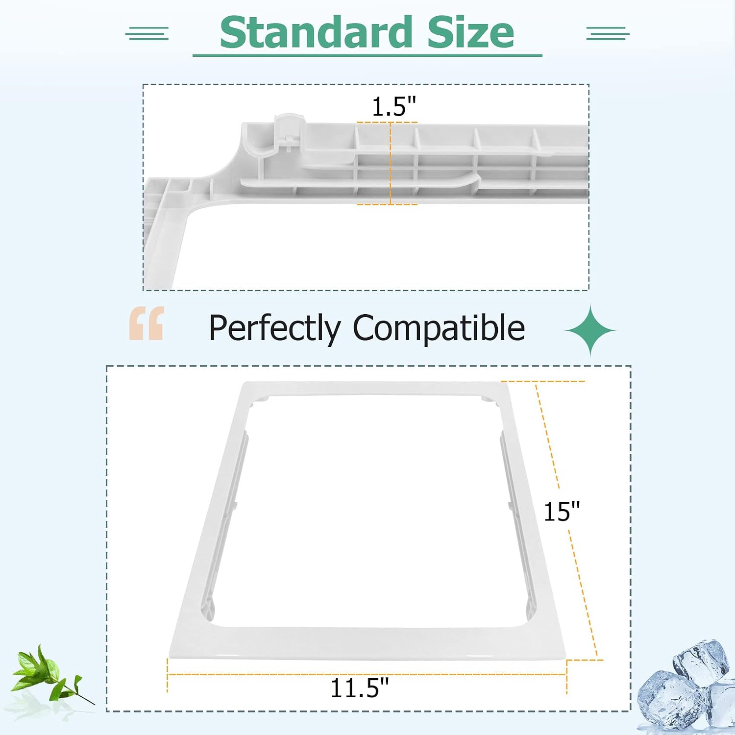 Detalle 2 de MONST W10861519 Deli Drawer Hanger Shelf, 15" x 11.5" x 1.5