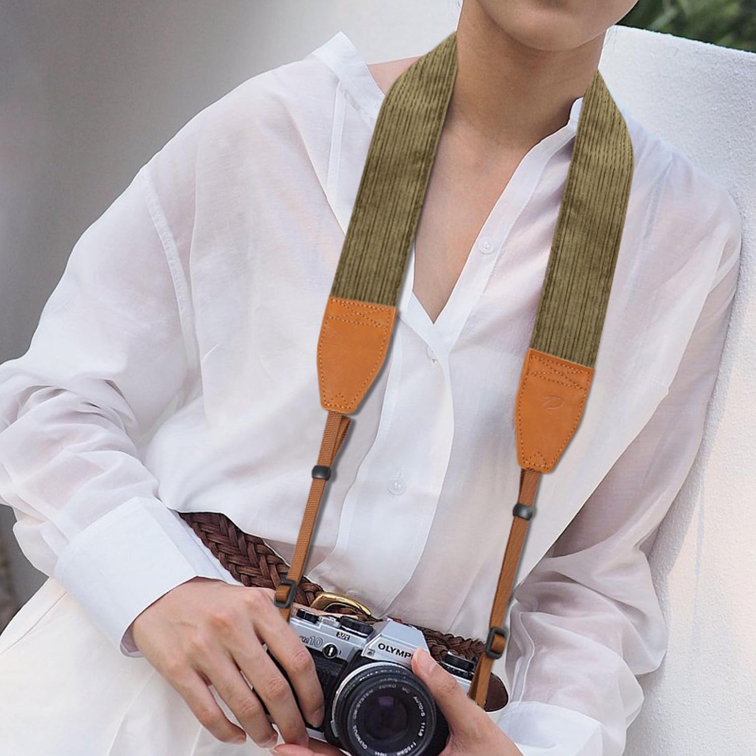 Thumbnail 6 de Padwa Lifestyle corduroy camera strap 2 inch