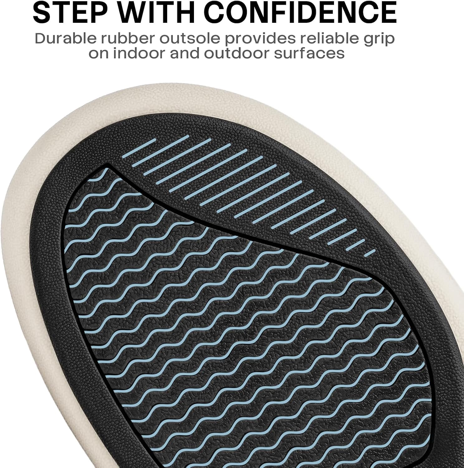 Detalle de Mens Slippers with Arch Support: Canvas, Velvet Lining, and Non-Slip Comfort for Everyday Use