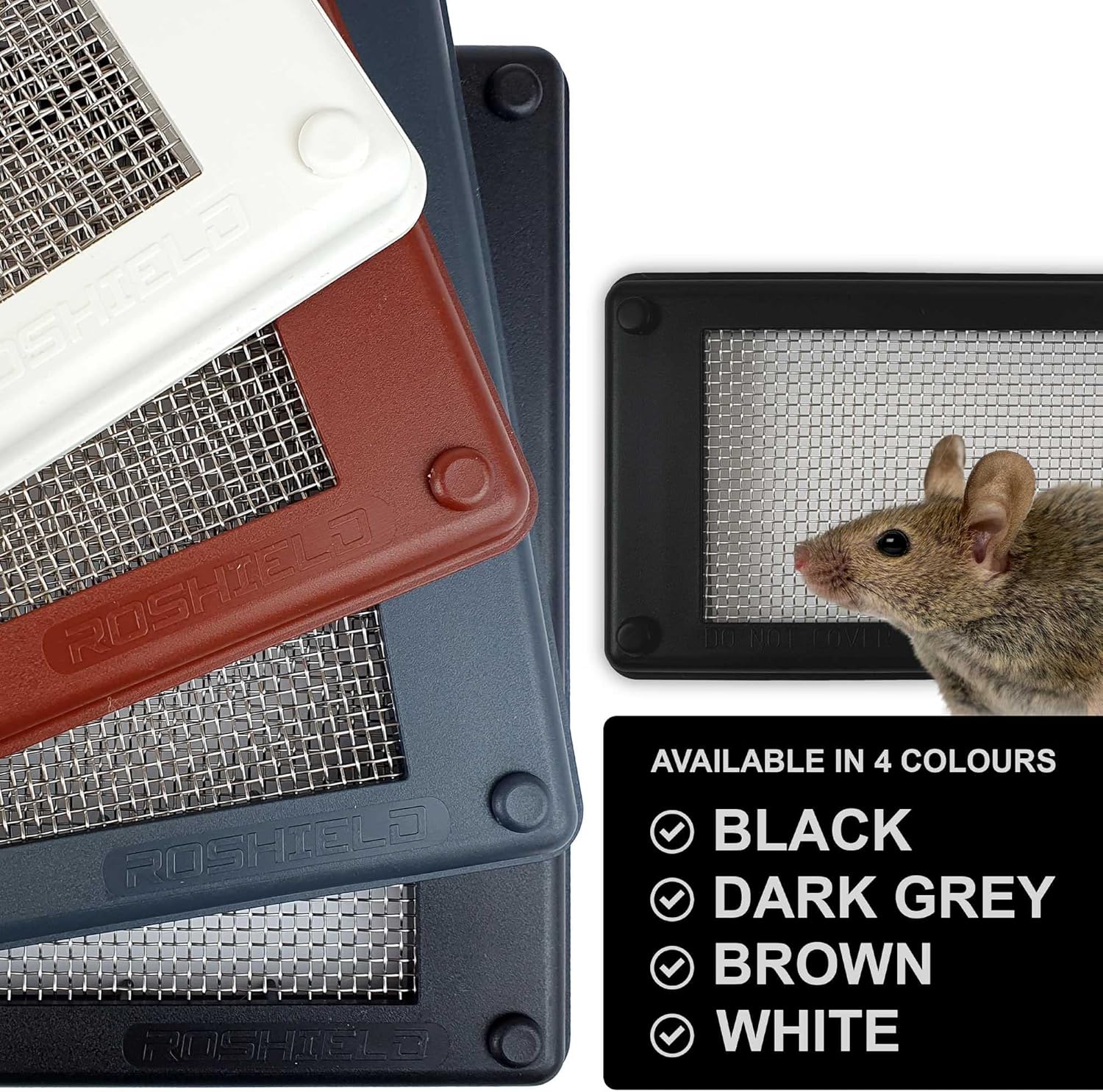 Thumbnail 6 de Roshield Pest Proofing Air Brick Mesh Vent Cover x 4