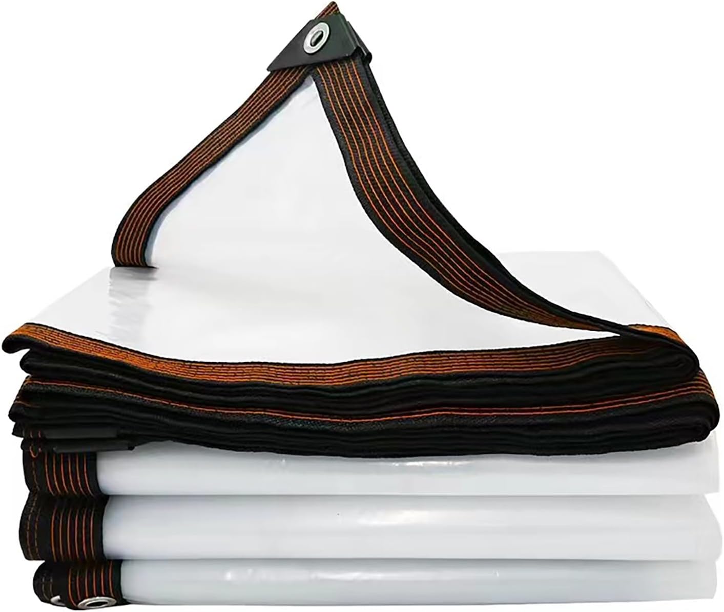 Detalle de MYXKHYLL Tarps Heavy Duty Waterproof – przezroczysta plandeka 2 × 5 m z oczkami