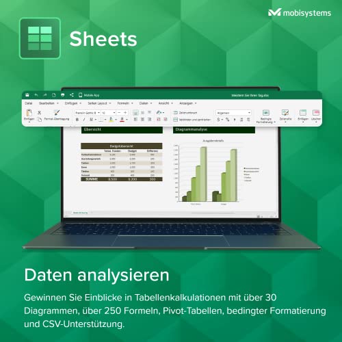 Detalle de OfficeSuite Home & Business – Lebenslange Lizenz für 1 Windows-PC | Documents, Sheets, Slides, PDF, Mail & Calendar von MobiSystems