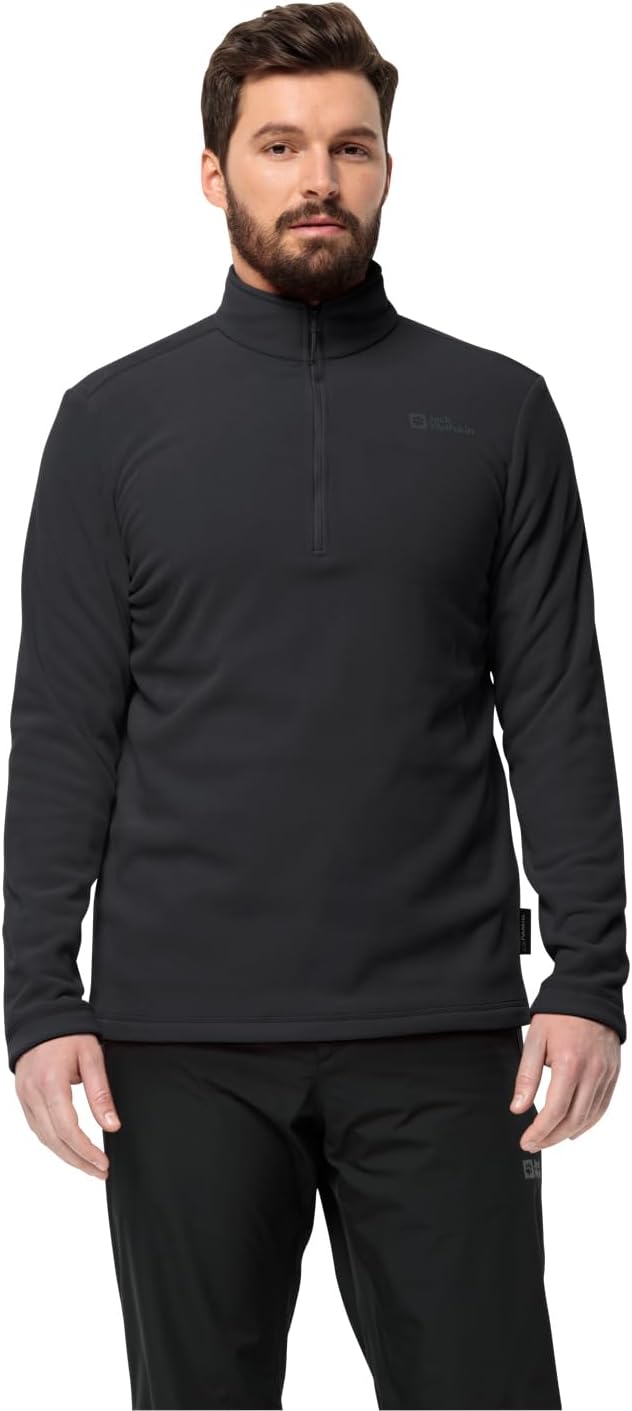 Detalle 2 de Jack Wolfskin Taunus Hz M – męska bluza polarowa Polartec 100 z wysokim kołnierzem