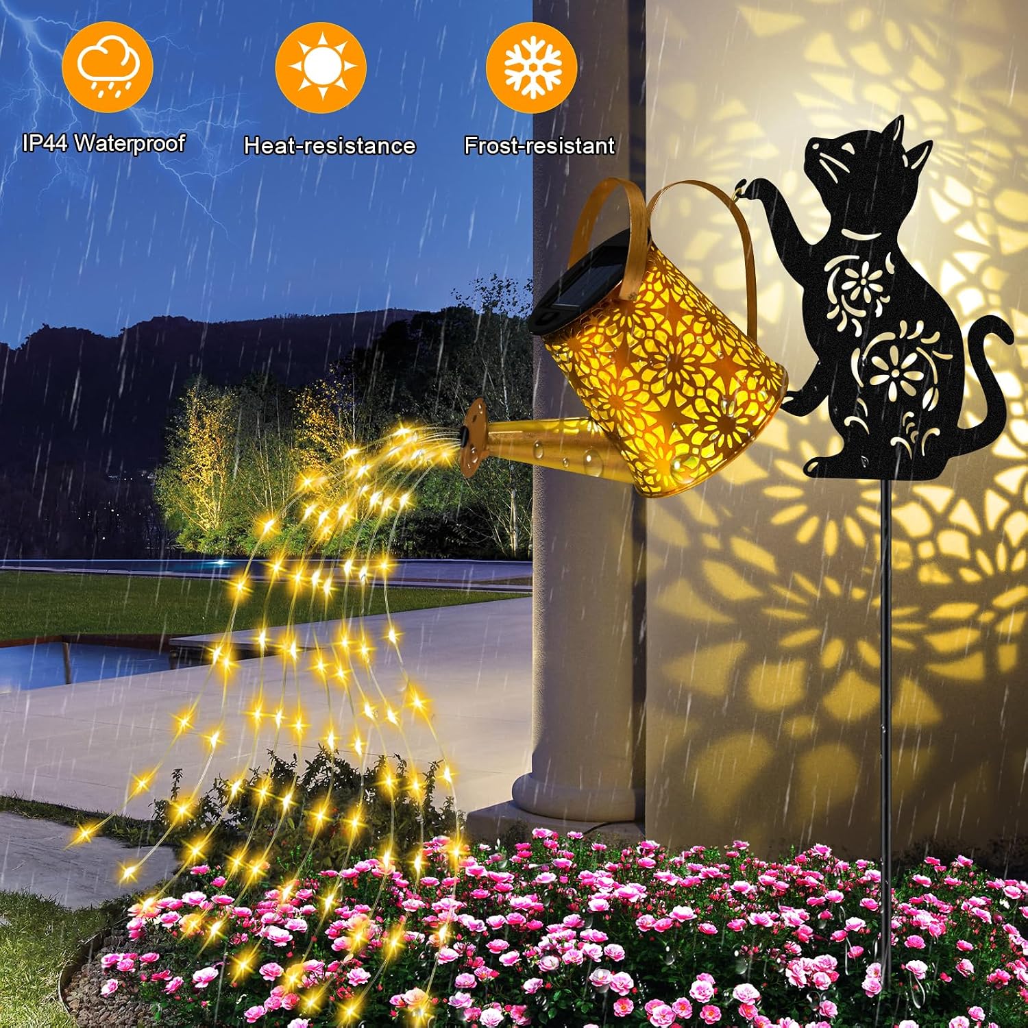 Detalle 2 de Ostritec Solar Watering Can Lights, Metal
