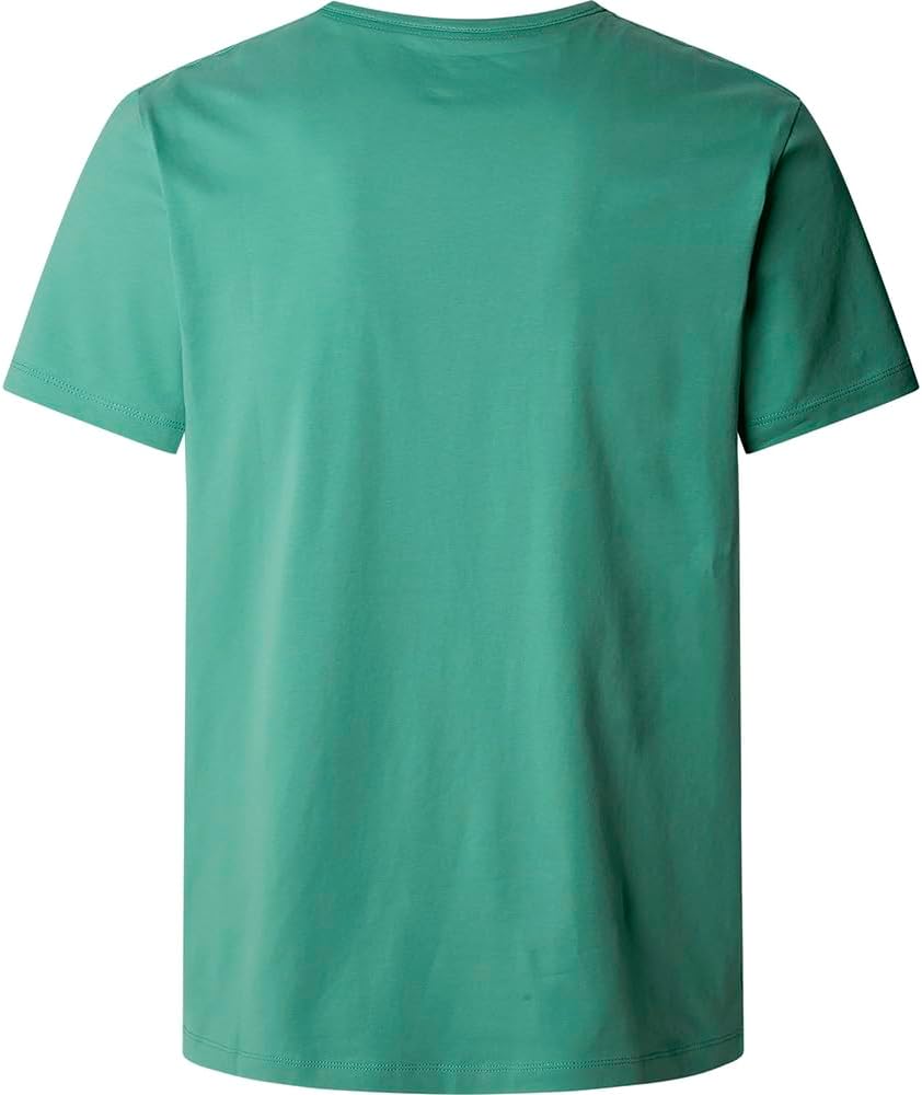 Detalle 2 de Pepe Jeans Original Basic 3n T-Shirt Uomo – T-Shirt aderente in cotone con elastan, stampa frontale